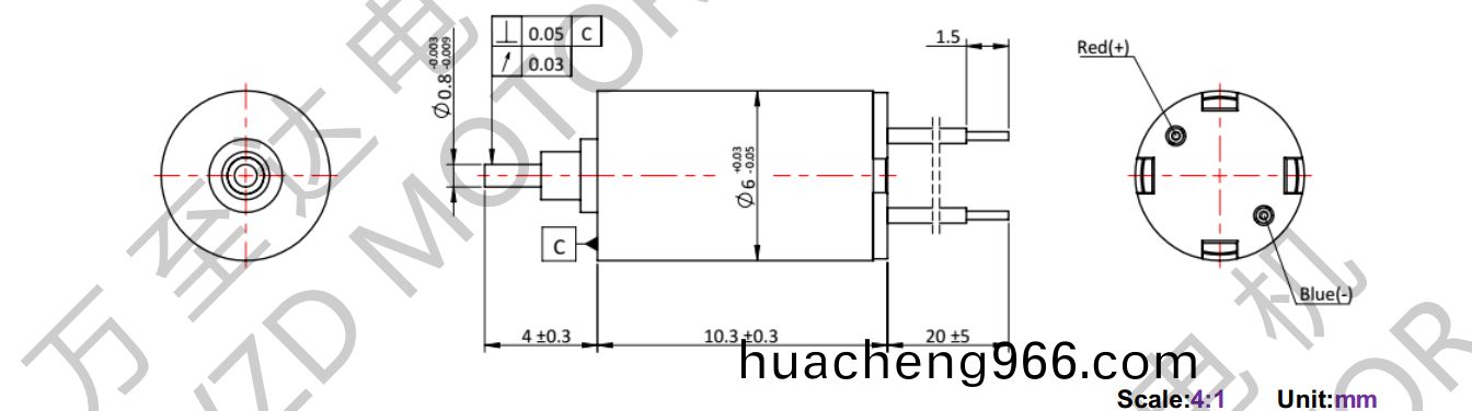 OT-CM0610空心(xin)桮電(dian)機(ji)-萬至達電(dian)機(ji)
